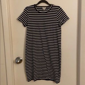 NWOT JCREW striped t-shirt dress